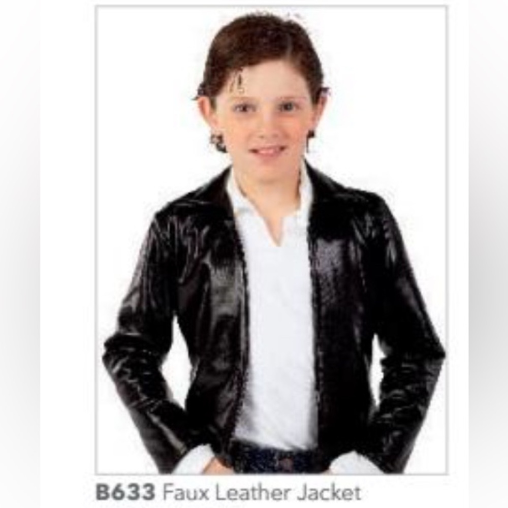 Costume Gallery B633 Faux Leather Jacket Dance Costume Novelty Character
